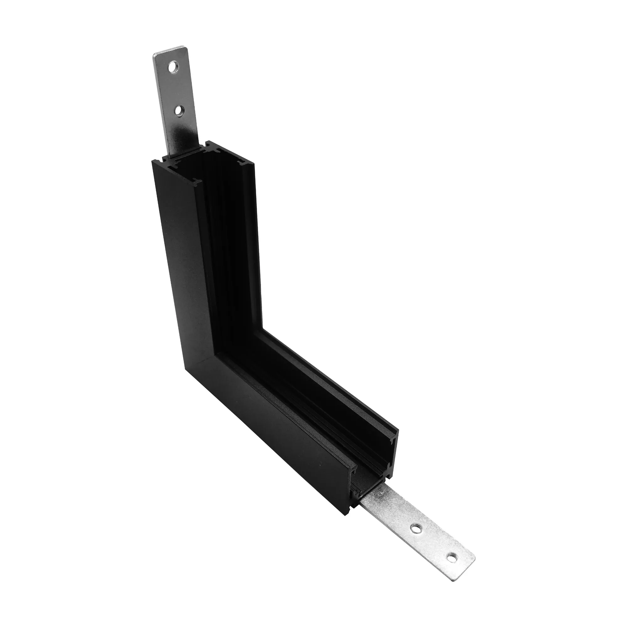 M8305  Magneto Single Connector Surface L-Joint Wall To Wall In Black For M8300 & M8301